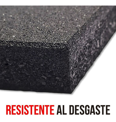 Imagen 5 de 10 de Piso De Caucho 1x1x11mm Para Gimnasio Y Plazas