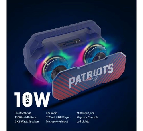 Soar Altavoz Boombox Inalámbrico Unisex De La Nfl