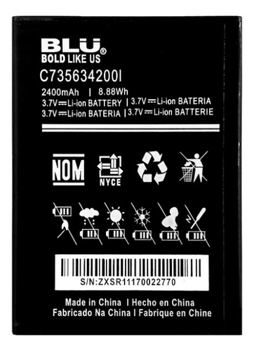 Bateria Blu Studio M Hd S110 C735634200l 
