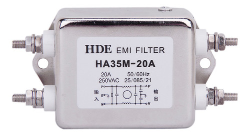 Potencia Filtro Eléctrico Emi Ha35m-20a 50  60hz 250v Ac 