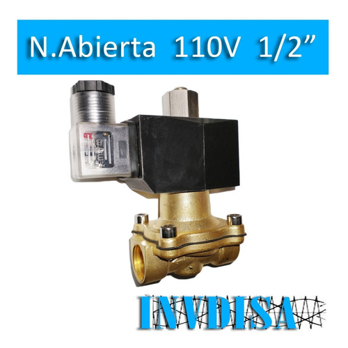 Válvula Solenoide Electrovalvula 110vac N.abierta 1/2 127vac