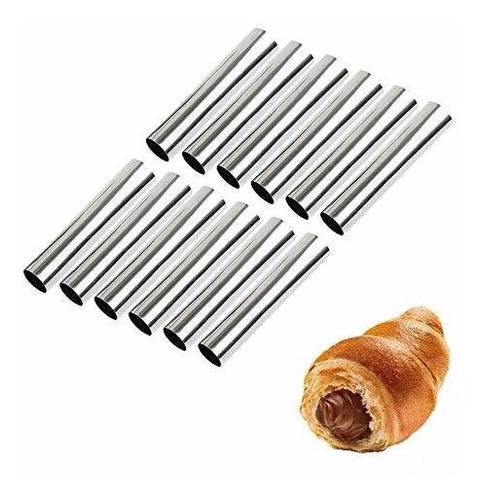 Moldes Croissant Screw, Volksrose 12 Pcs Acero Jfcy3