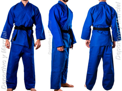 Imagen 1 de 9 de Uniformes De Judo Azules Shiai Judoguis Judogi Talles 5 A 8