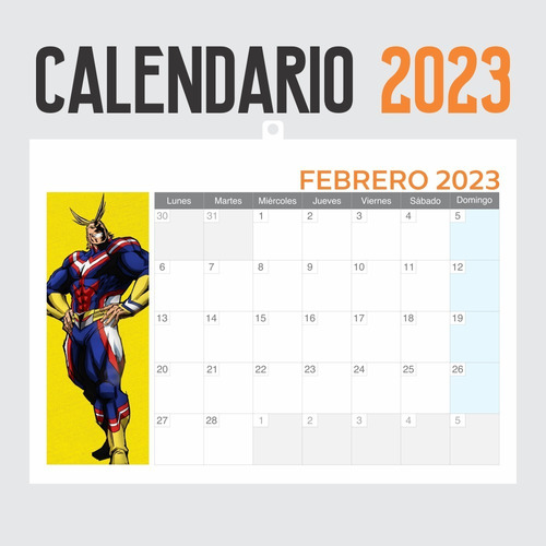 Calendario 2023 Anime Boku No Hero Academia - Animeras