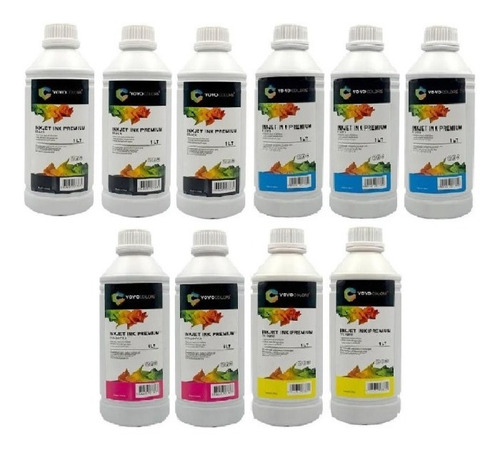 10litros Tinta Tipo Dye Uso Impresora Epson Hp Cano Brot Lex