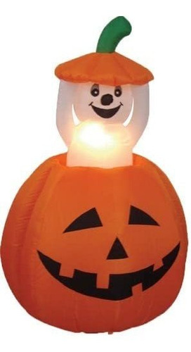  Pies Animado De Halloween Inflable Calabaza Y Las Luce...