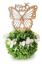 Comprar Centros D Mesa Xv \u002F 15 Años Con Número Mariposa 12pz Rb74