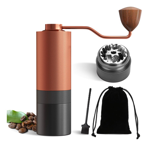 Molinillo De Cafe Manual De All Metal, Rebabas De Acero Inox