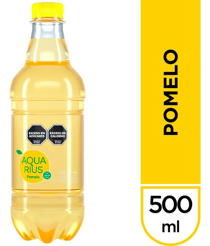 Agua Saborizada Aquarius Pomelo 500cc Pack Por 12 Botellas