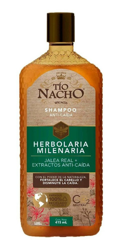 Imagen 1 de 1 de Shampoo Tío Nacho Herbolaria Mexicana 415ml