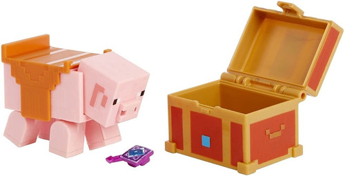 Minecraft Figura Acción Dungeons Piggybannk Tielie 1 Pk