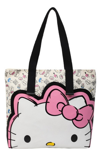 Versátil Bolso De Lona De Hello Kitty Bolsa De Un Hombro