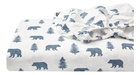 Eddie Bauer - Sábanas King, Juego De Cama De Franela De Algo