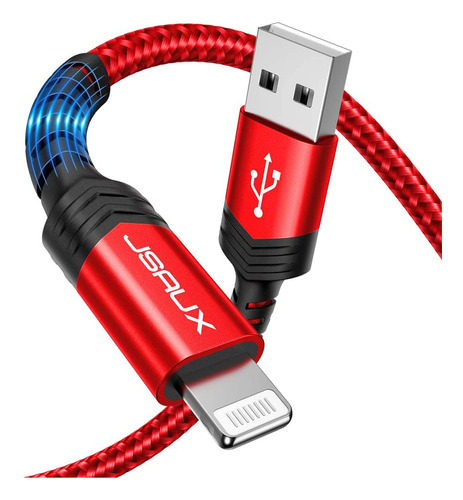 Cable Lightning A Usb-a, Certificado Apple Mfi Para Cargador