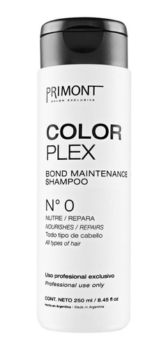 Shampoo Color Plex Nº0 X250gr Primont