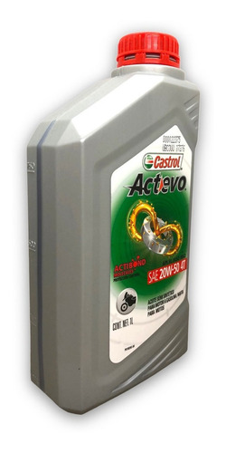 Aceite Castrol Actevo 4t 20w 50 Moto Lubricante Mineral 1 L