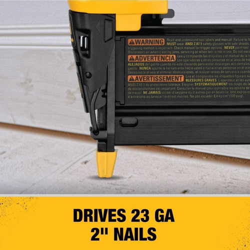 Pistola De Clavos Dewalt De Hasta 2 Pulgadas Y Calibre 23 (Usado)
