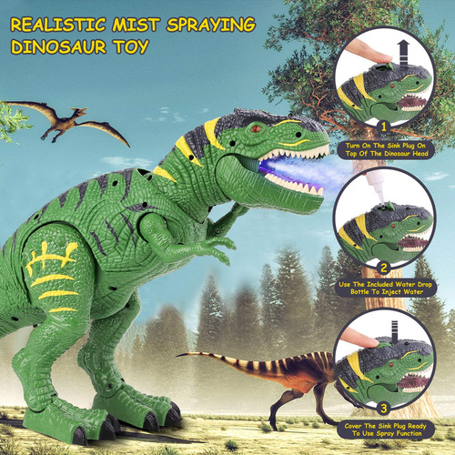 Dino Control Remoto Con Luz Led Para Niños De 3 5 Años