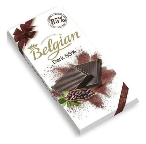 Chocolate Dark 85% Cacau Belga The Belgian 100g