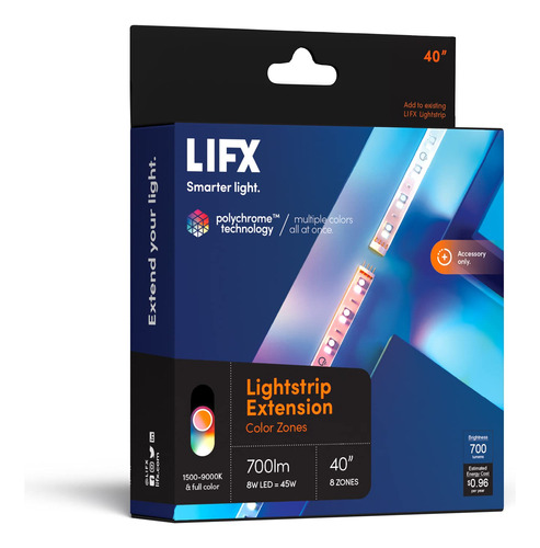 Lifx Tira De Luz De Extensión De 40 Solamente (no Incluye .