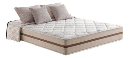 Cama Box Casal Bipartido Com Colchão Pillow Angel Com Molas Cor Branco