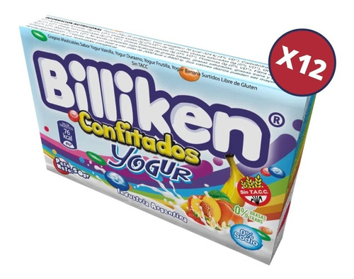 Confites Billiken Yogur Caja X 12un