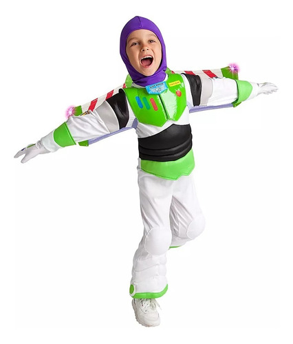 Disfraz Buzz Lightyear Original De Disney Store Con Luz, T 4