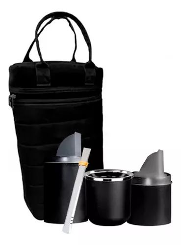 Set Matero Kit Completo Equipo Mate Bombilla Latas Bolso