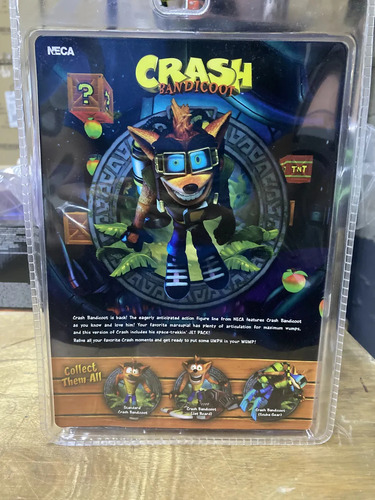 Figura De Accion Neca Crash Bandicoot: Crash Jet Pack