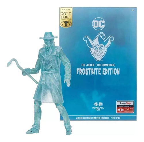 Figura 18cm Mcfarlane The Joker Comedian Frostbite Edition