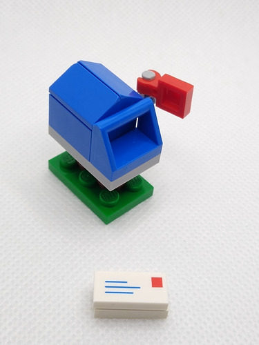 Lego Repuesto Casa De Los Simpsons Set 71006 Buzón Azul 