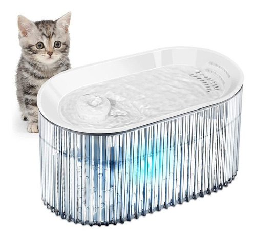 Fuente De Agua Para Gatos Y Perros Bebedero Automático Led