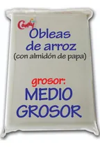 Comprar 100 Obleas Comestibles Medio Grosor - Hojas Para Pastel
