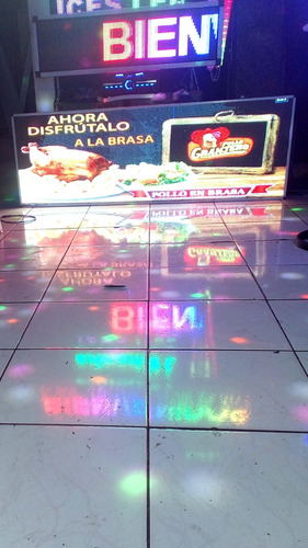 Imagen 2 de 5 de Letrero Programable P10 De 300 X 70 Cm De Alto Full Videos