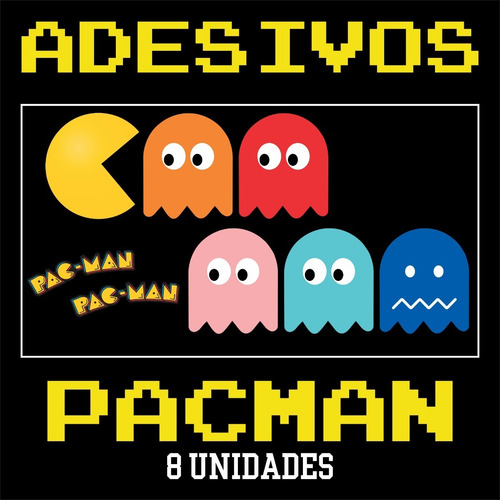 Adesivos Pac Man