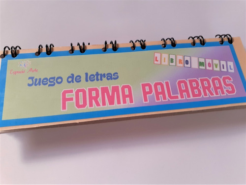 Libro Artesanal Didáctico Con Letras Para Formar Palabras