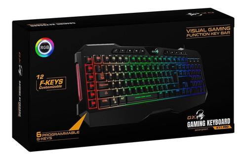 Teclado Genius Gx Scorpion K11 Pro Gaming Rgb Led Usb Black