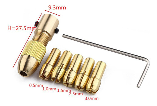 A 9pcs Taladro Eléctrico Mini Brocas Herramientas Manuales