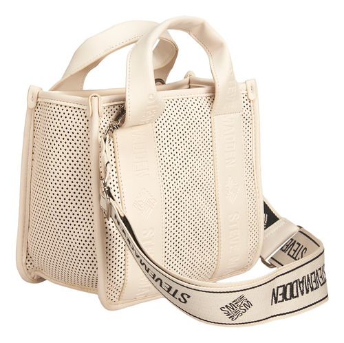 Satchel Bwebber Perf Vanilla Steve Madden Bags Acabado De Los Herrajes Níquel Color Amarillo Correa De Hombro Amarillo Diseño De La Tela Lisa
