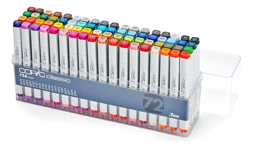 Marcadores De Alcohol Copic Classic, Juego A De 72 Piezas (m