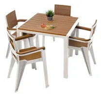 Comprar Comedor Exterior E Interior 4 Puestos Ferrara Marca Mq Color Caramelo