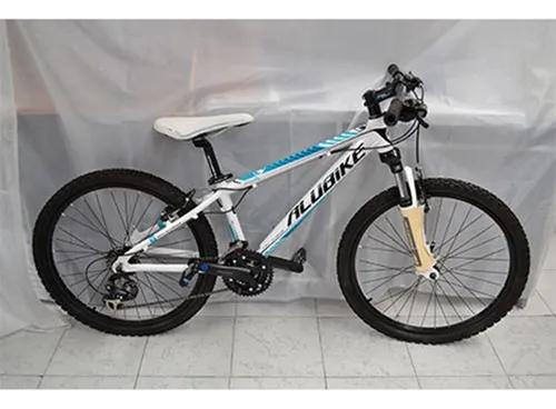 Bicicleta R 24 Mtb Dragonfly Blanco azul 2014 Alubike