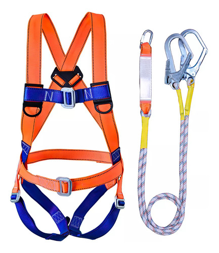 Kit Lifeline De Arnés, Amortiguador Y Doble Gancho