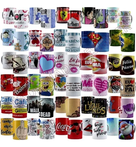comprar Pack 99 Mil Artes Para Sublimação Canecas +d 80 Temas 2023