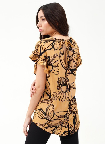 Musculosa Lino Estampado