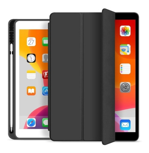 Funda Smart Case Para iPad 11 Pro 2021 M1 Negro + Lámina