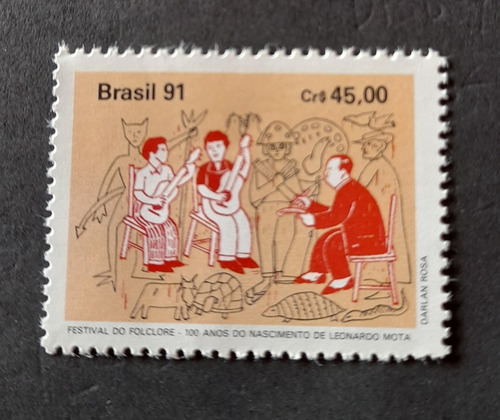 Sello Postal - Brasil - Festival Folklorico - 1991