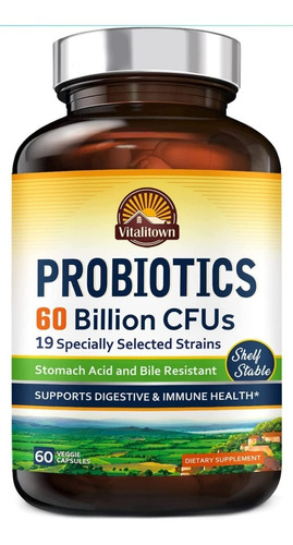 Probioticos Completos 60 Billiones Sistema Digestvo Y Inmuno