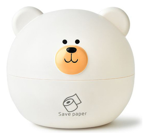 Soporte De Pañuelos Blanco Blanco Pp Con Forma De Oso Nórdic