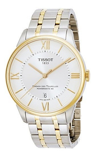 Reloj Casual Automatico De Acero Inoxidable Suizo Tissot Par